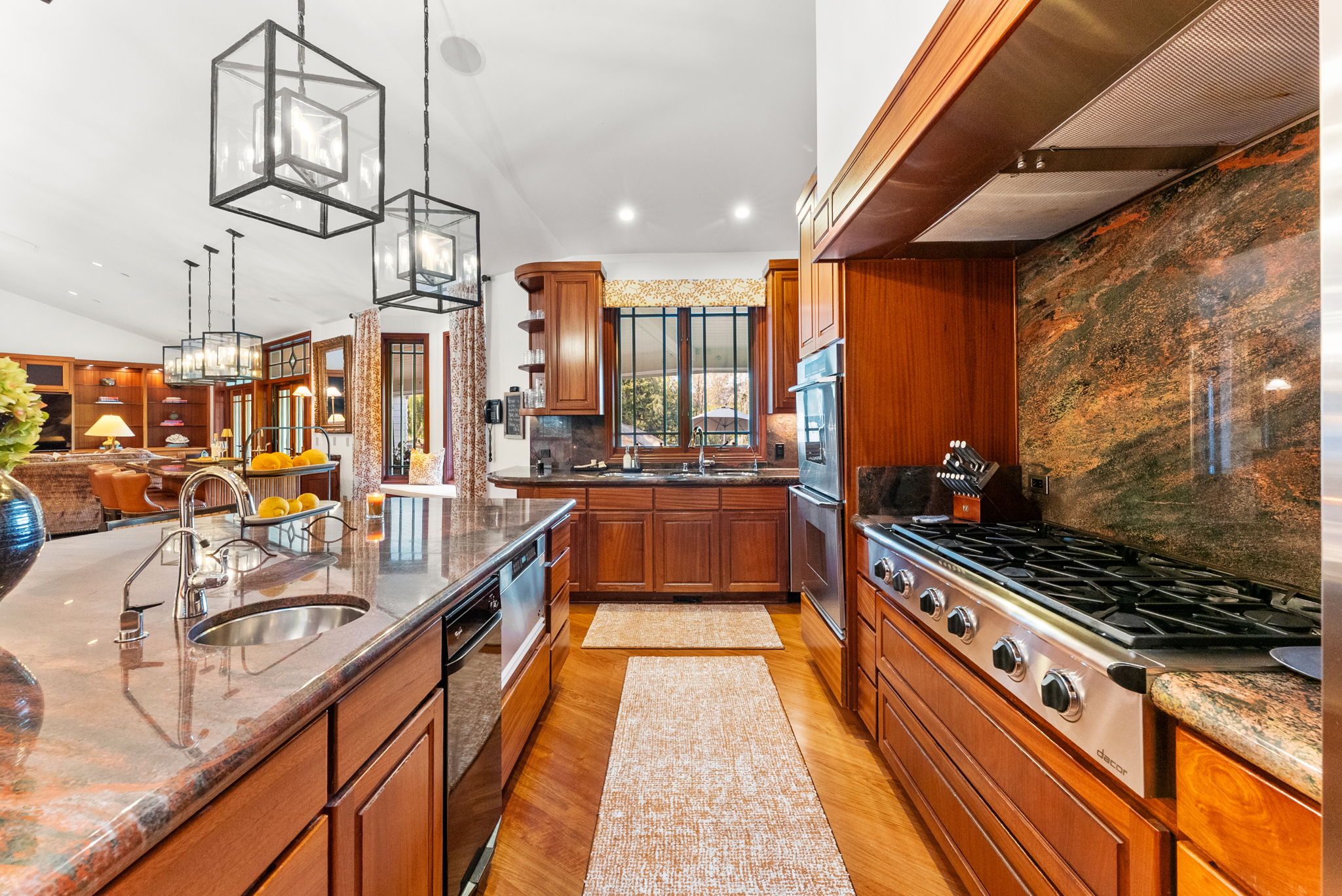 San Diego luxury home chef's kitchen — interior real estate photography by YonoPro